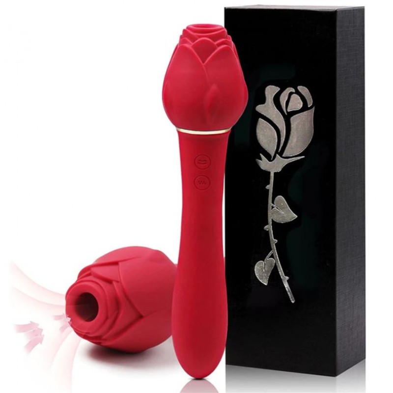 Adora Rose Suction Vibrator with Vibrating Stem